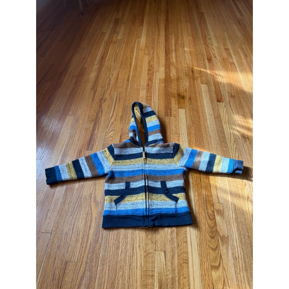 Striped Hooded Zip-Up Sweater Kids 1982 Premium Outfitters